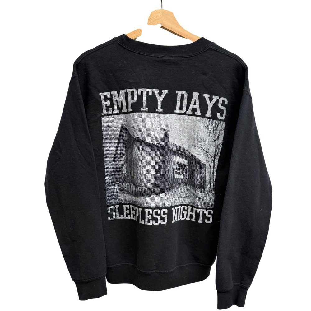 Defeater Band Sweatshirt Empty Days Sleepless Nights Black Crewneck Small